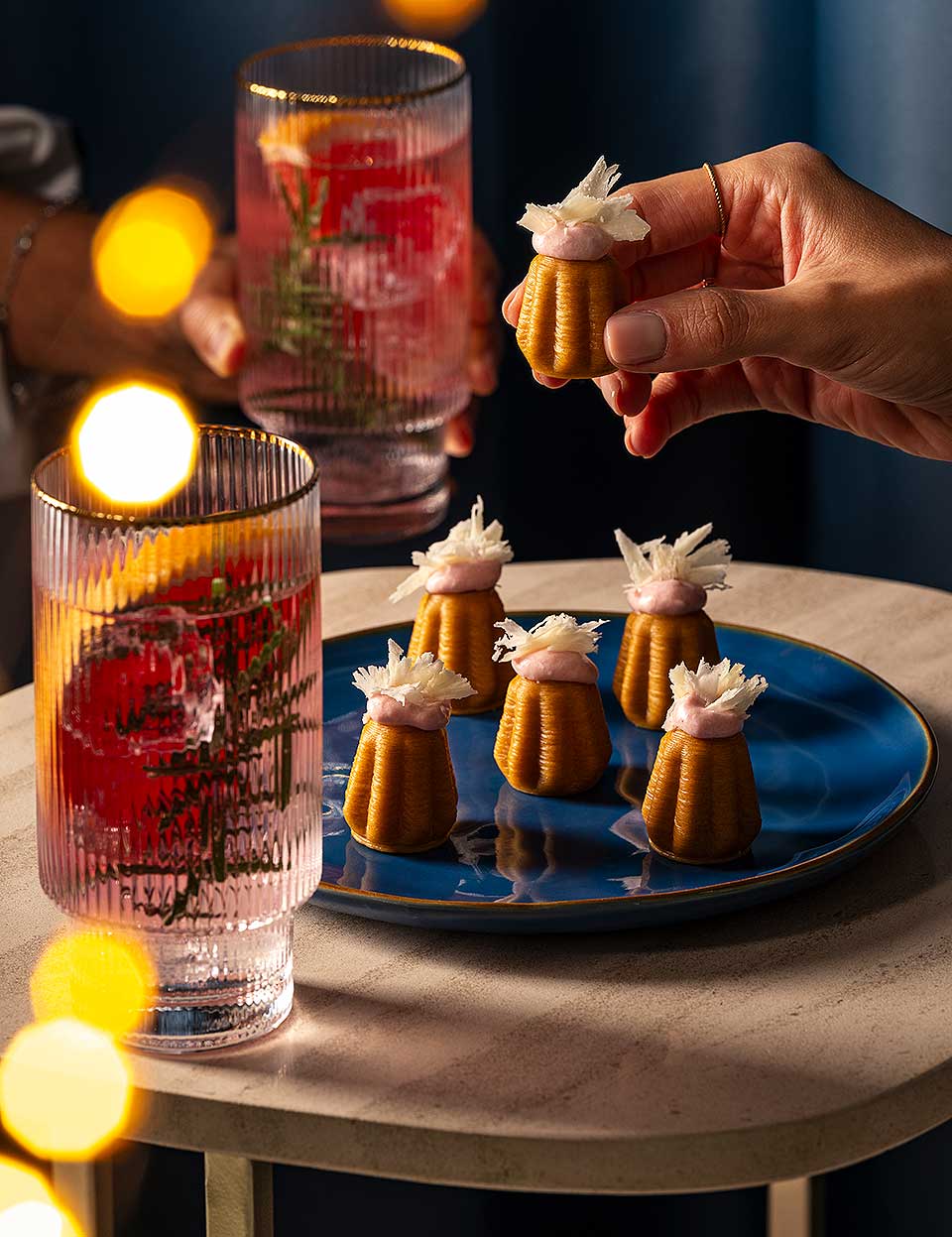 Pandorino di pasta 3D finger food con mousse di mortadella e parmigiano